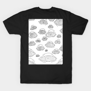 spiral eyes print T-Shirt